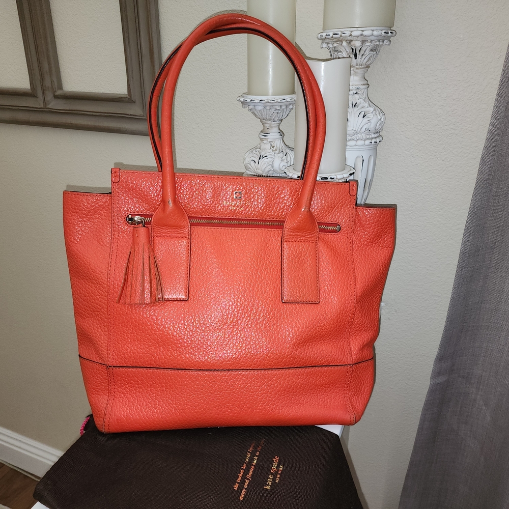 Kate Spade Vibrant Orange Tote